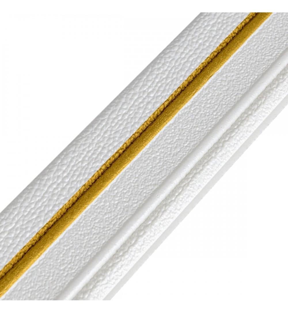 Плинтус РР самоклеющийся полоской 2300х70х4 мм Белый/Золотой (1832)