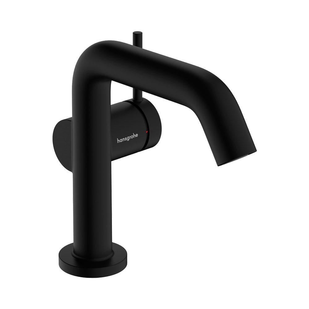 Смеситель для раковины Hansgrohe Tecturis S 110 Fine CoolStart с донным клапаном pop-up Черный матовый (73323670)