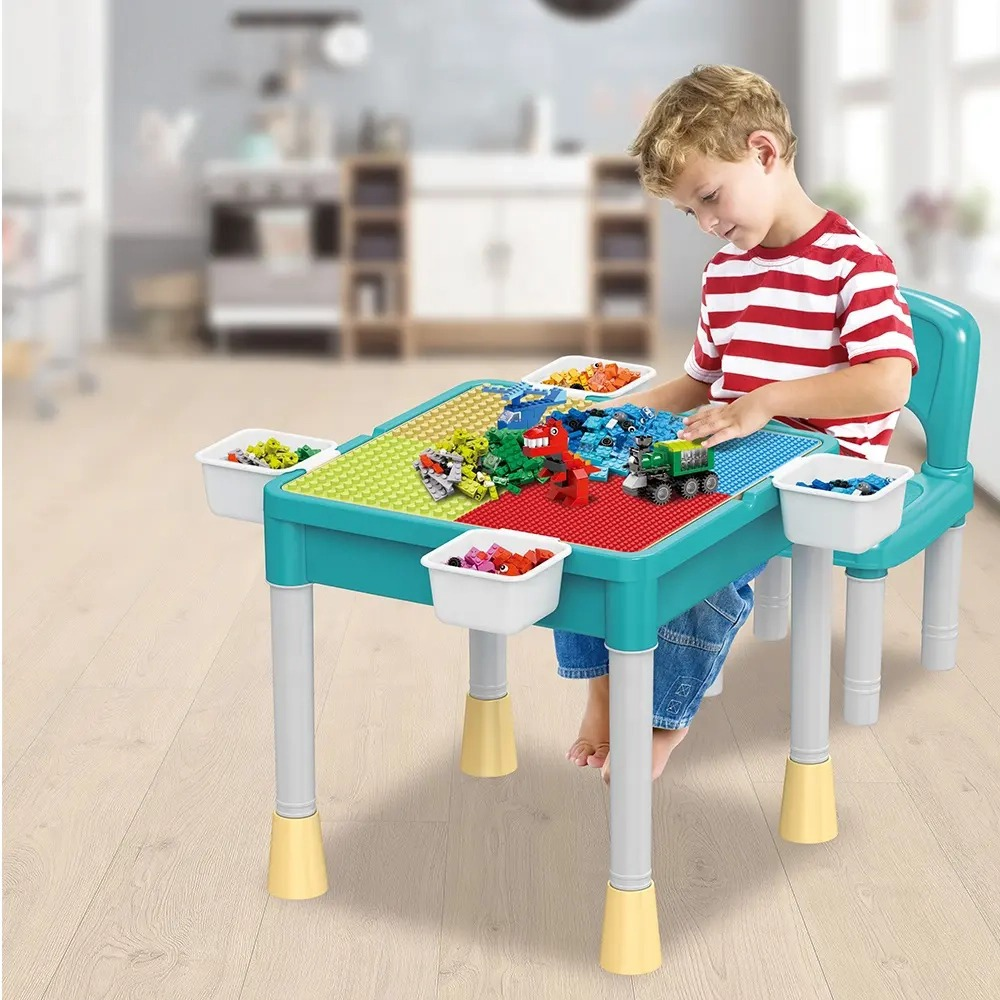 Столик для конструктора Лего стілець/бокові кошики для дет./двостороння стільниця 57x11x48 см (MTT-191418) - фото 2 Столик для конструктора Лего стілець/бокові кошики для дет./двостороння стільниця 57x11x48 см (MTT-191418) - фото 2