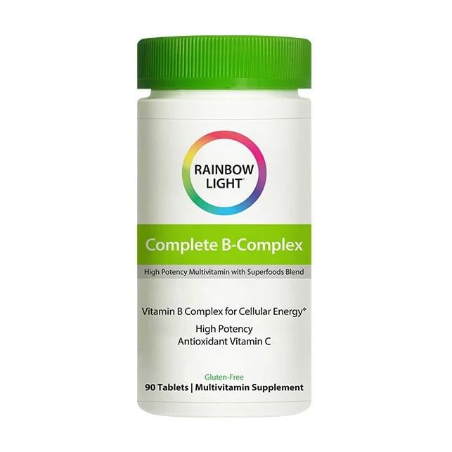 Витамины группы B с витамином C и магнием Rainbow Light Complete B-Complex 90 табл.