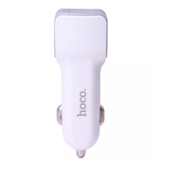 Зарядний пристрій автомобільний Hoco Z23 Grand Style 2 USB/2,4A White Зарядний пристрій автомобільний Hoco Z23 Grand Style 2 USB/2,4A White