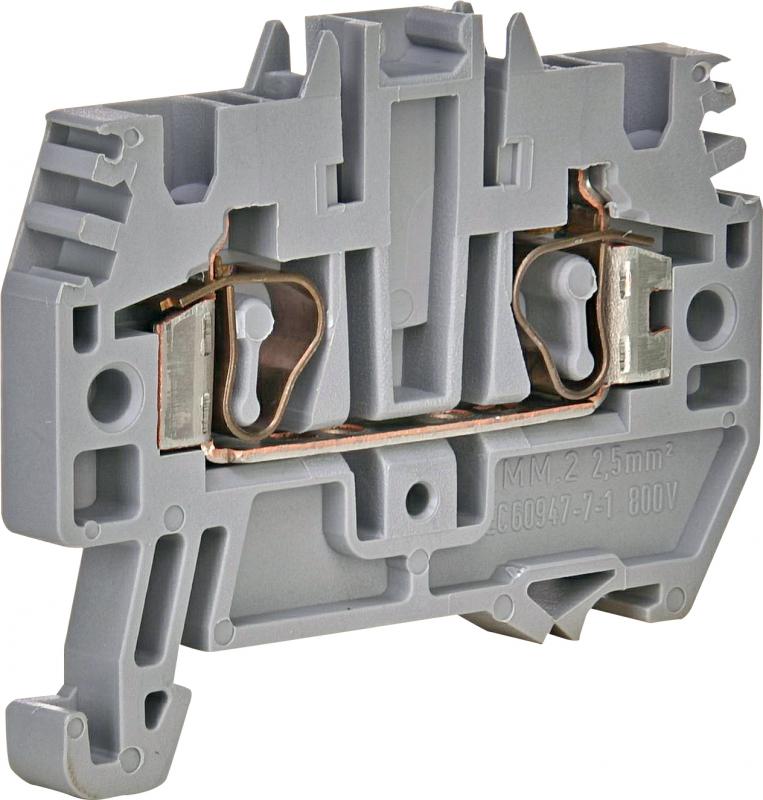 Клемма пружинная наборная ETI ESP-HMM.2 24А 2,5 мм2 х 50х5,2х41 мм Серый (3903131)