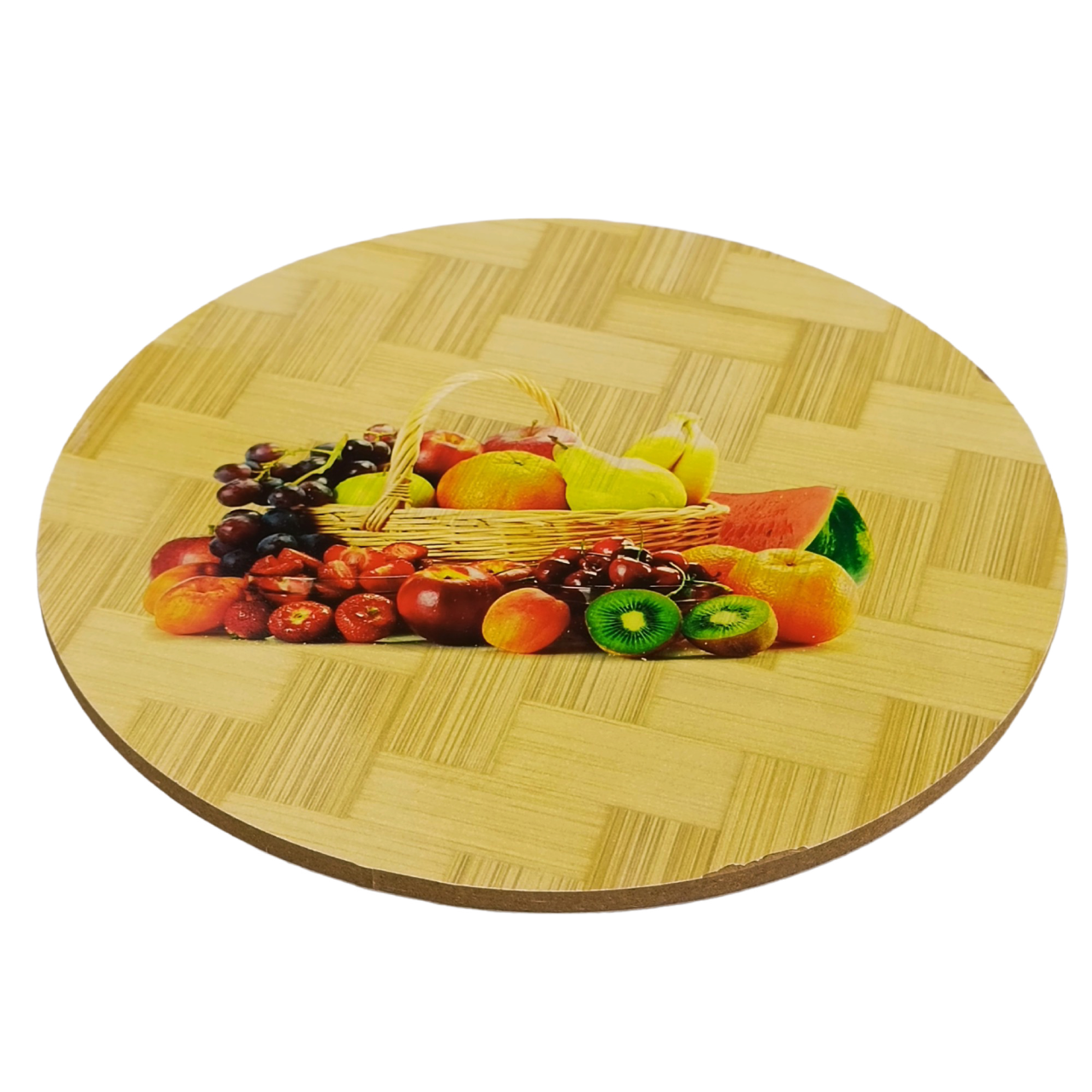 Подставка под горячее бамбуковая круглая 16 см (46818)