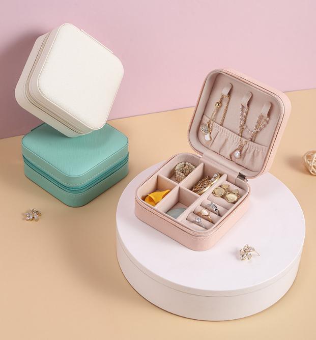 Шкатулка для украшений 10х5х10 см Бирюзовый (ШДД-17-1) - фото 4 Шкатулка для украшений 10х5х10 см Бирюзовый (ШДД-17-1) - фото 4