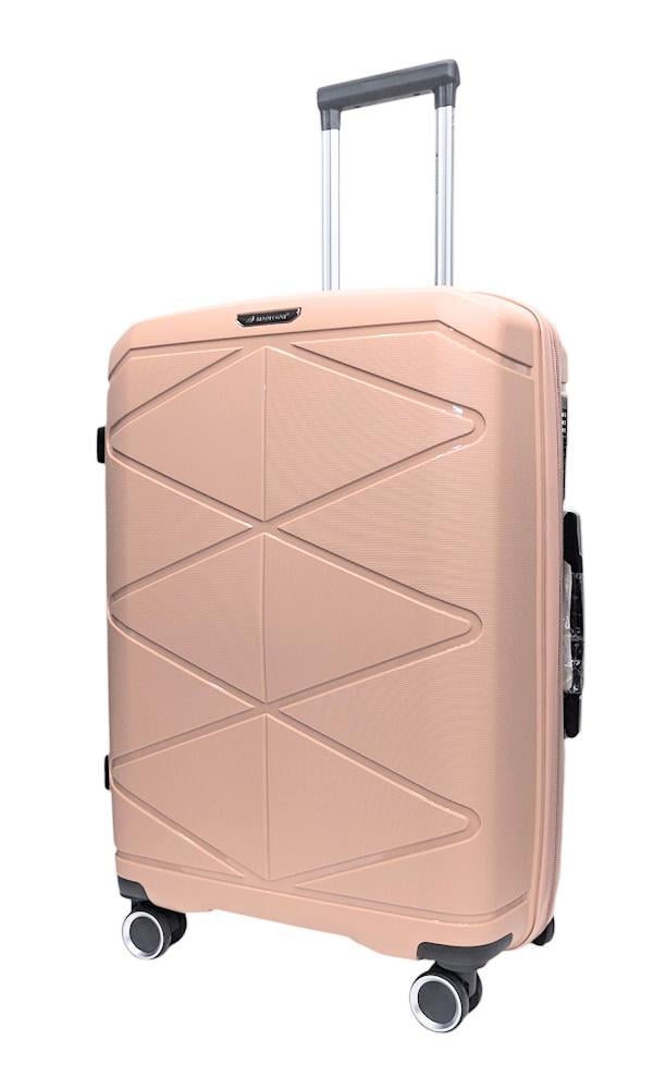 Чемодан средний Madisson Snowball 51304 полипропилен M Розовое золото - фото 1