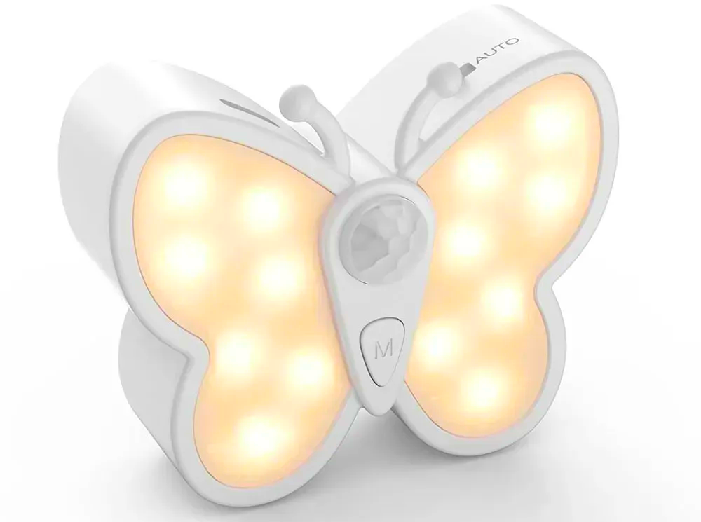 Светильник аккумуляторный Бабочка USB с датчиком движения 600 м/Ач (30871225)