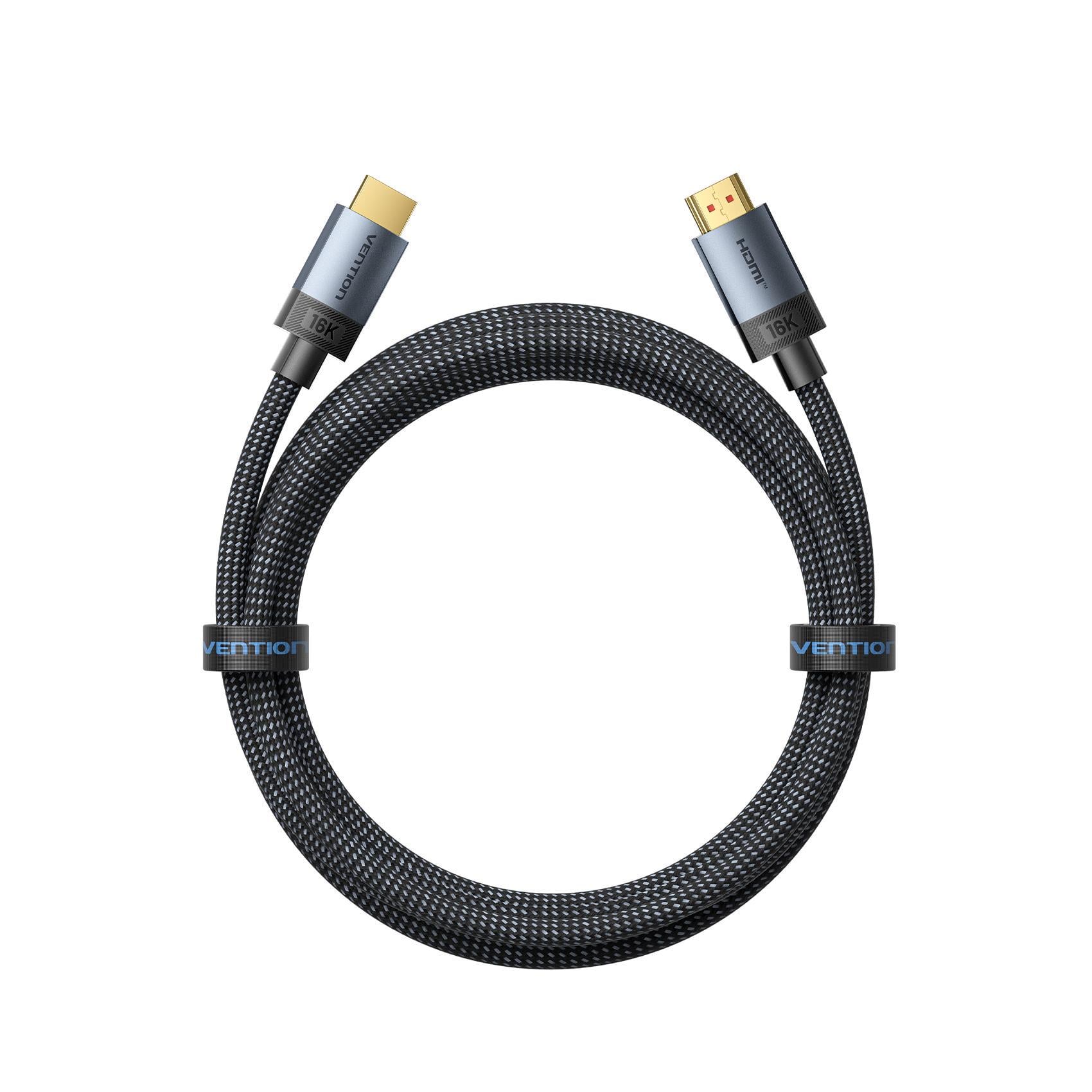 Кабель HDMI плетений Vention 1,5 м 16K/60 Гц Сірий (ALVHG) Кабель HDMI плетений Vention 1,5 м 16K/60 Гц Сірий (ALVHG)