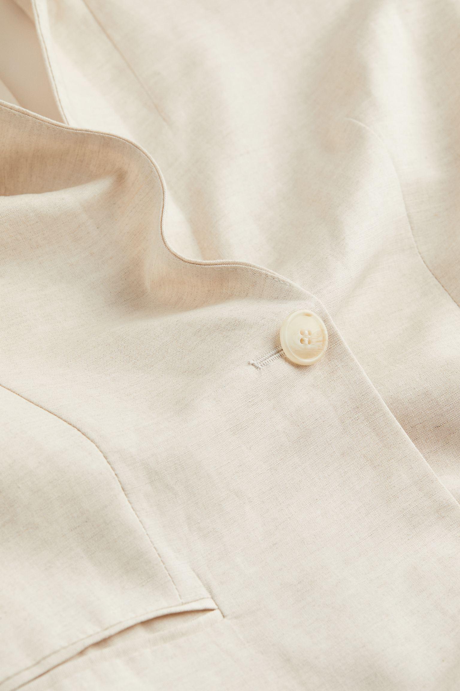 Жакет льон бленд XS Світло-бежевий (1057565ral) - фото 2