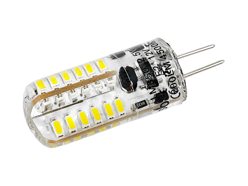 Лампа светодиодная Lemanso LM350 G4 силикон SMD3014 2,5 Вт 48 LED 200 Лм 4500K 12 В (7219)