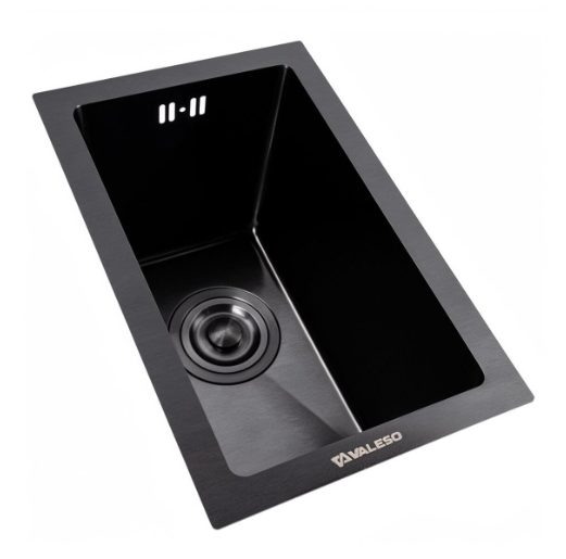 Мойка кухонная Valeso Handmade PVD 25х40 см Черный (3,0/0,8)