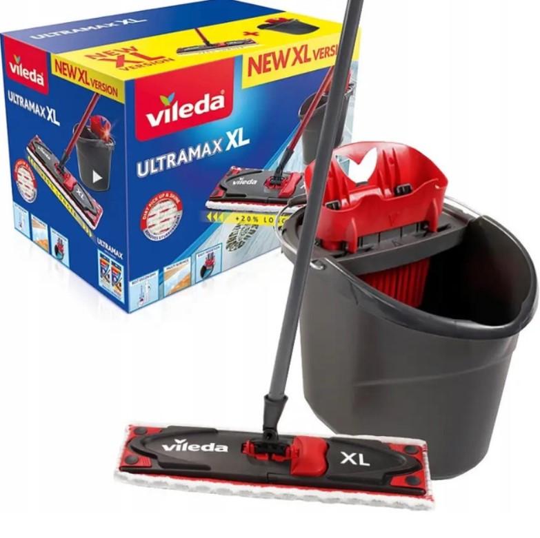 Набор для уборки Vileda Ultramax XL швабра и ведро с отжимом (160932)
