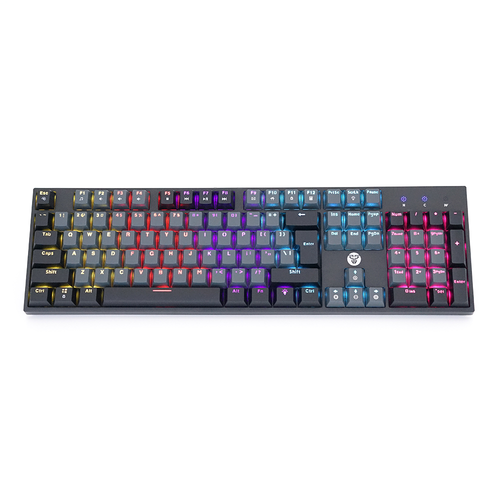 Клавиатура USB Fantech ATOM MK886 Switch игровая механическая 104 кнопки Grey/Red (25602527)