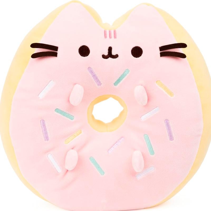 Мягкая игрушка для детей Пушин кет Pusheen Cat пончик 15 см Розовый (EPC16024M)