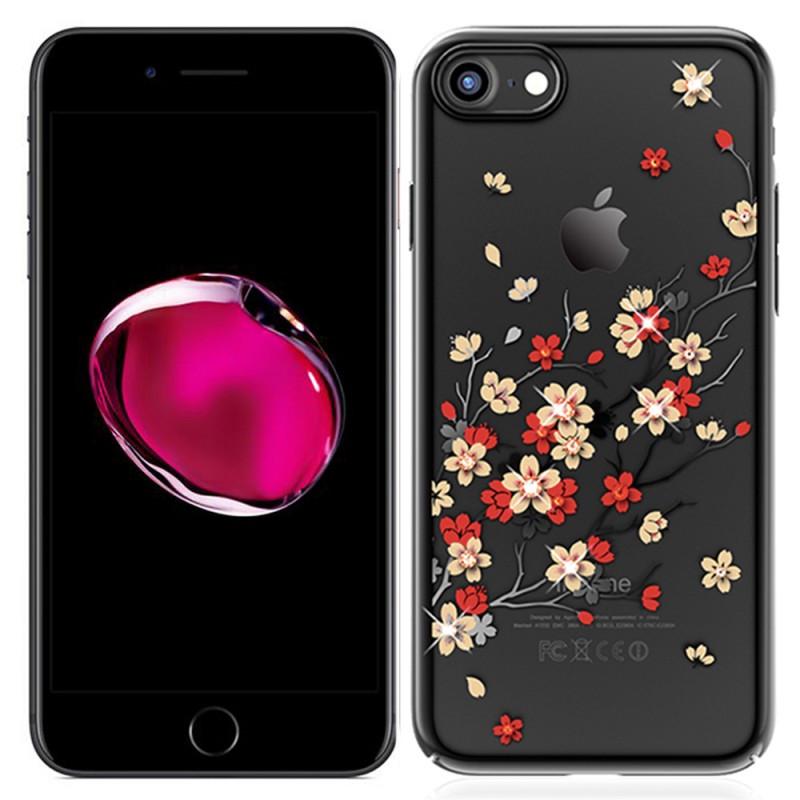 Чехол накладка KingXBar Swarovski Sakura Series Case for iPhone 7/8 Black
