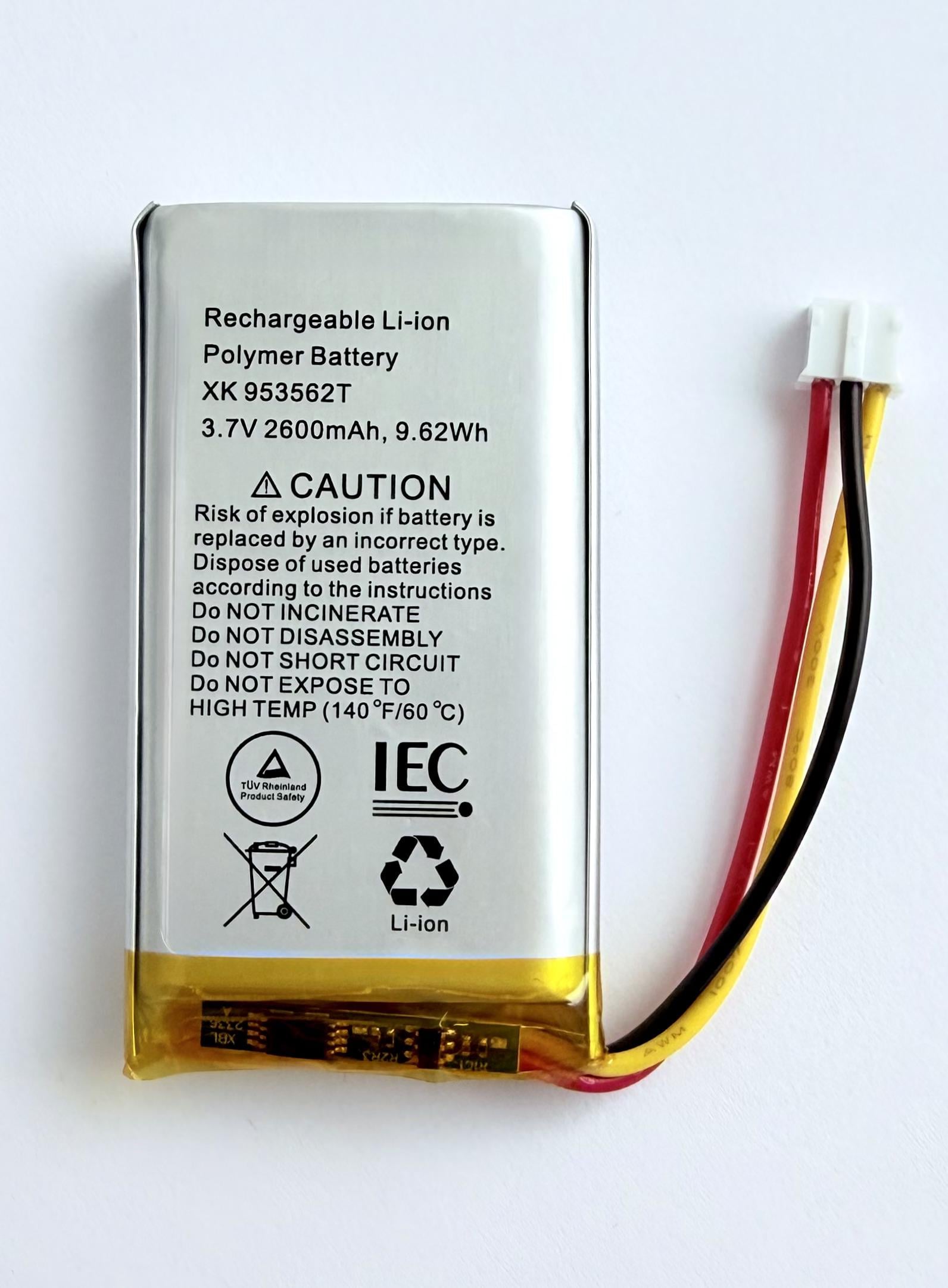 Аккумулятор XK 953562T 3 pin 3.7V 9.6Wh совместим с Ajax Hub/Hub Plus/Hub 2/Rex (555304)