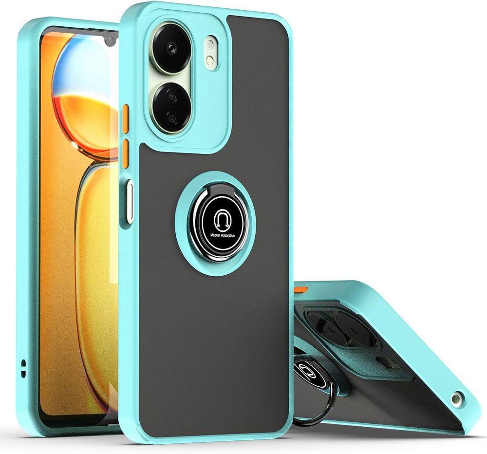 Защитный чехол MatteLuxe Xiaomi Redmi 13C (с кольцом) Light Blue (35033-0B)