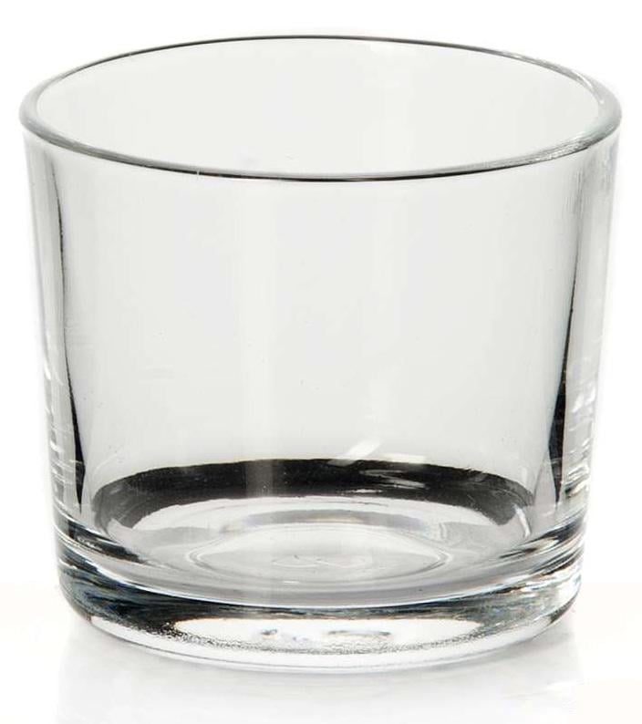 Набор стеклянных подсвечников Alanya Ø6 см под свечку-таблетку 24 шт. (PB-54119-24)