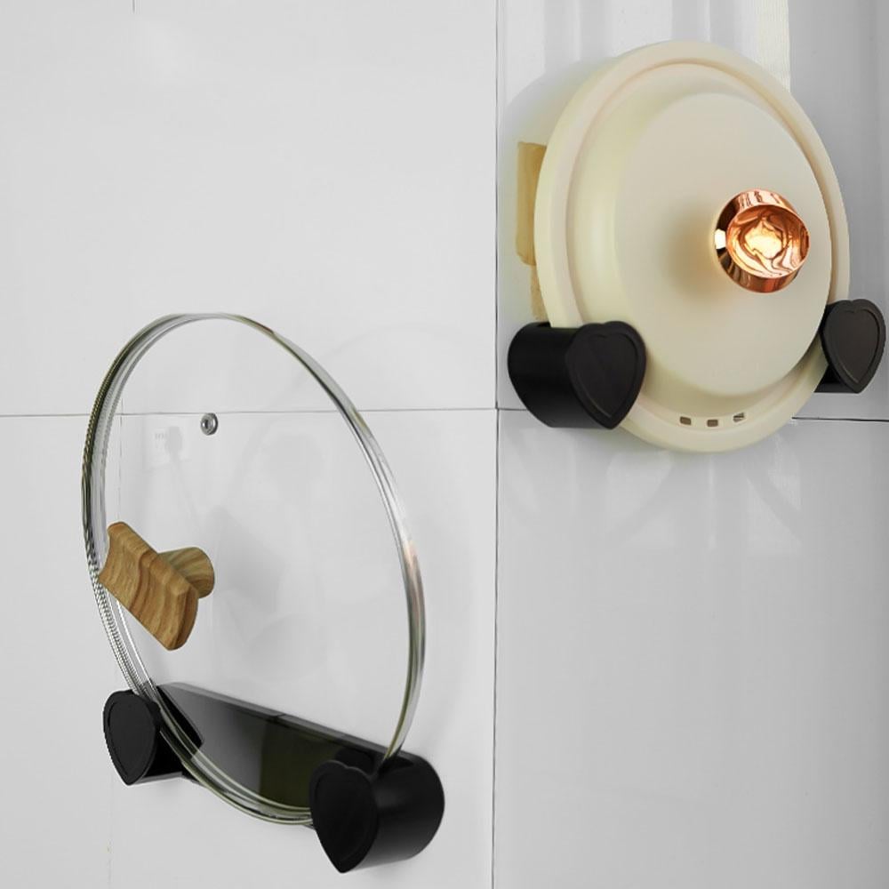 Тримач для кришок у формі серця Чорний (TA0115) - фото 2 Тримач для кришок у формі серця Чорний (TA0115) - фото 2