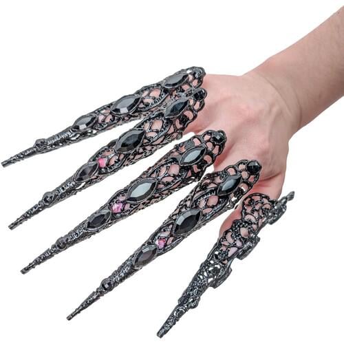 Когти в камнях Seta Decor Cristal 25-530BLK-BLK в наборе 5 шт.