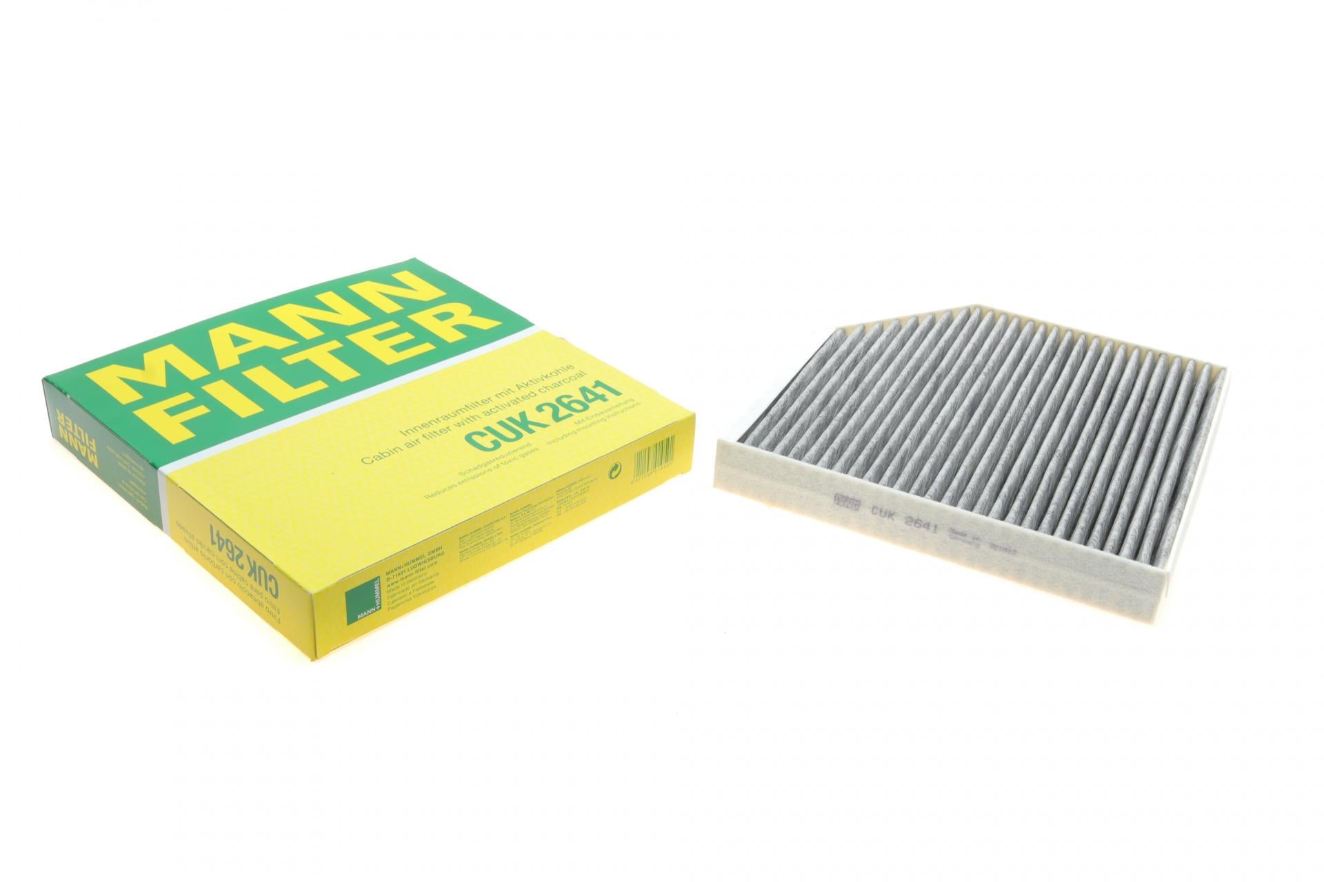 Фильтр салона Mann-Filter для Audi A6/A7/A8 10- угольный (CUK 2641)
