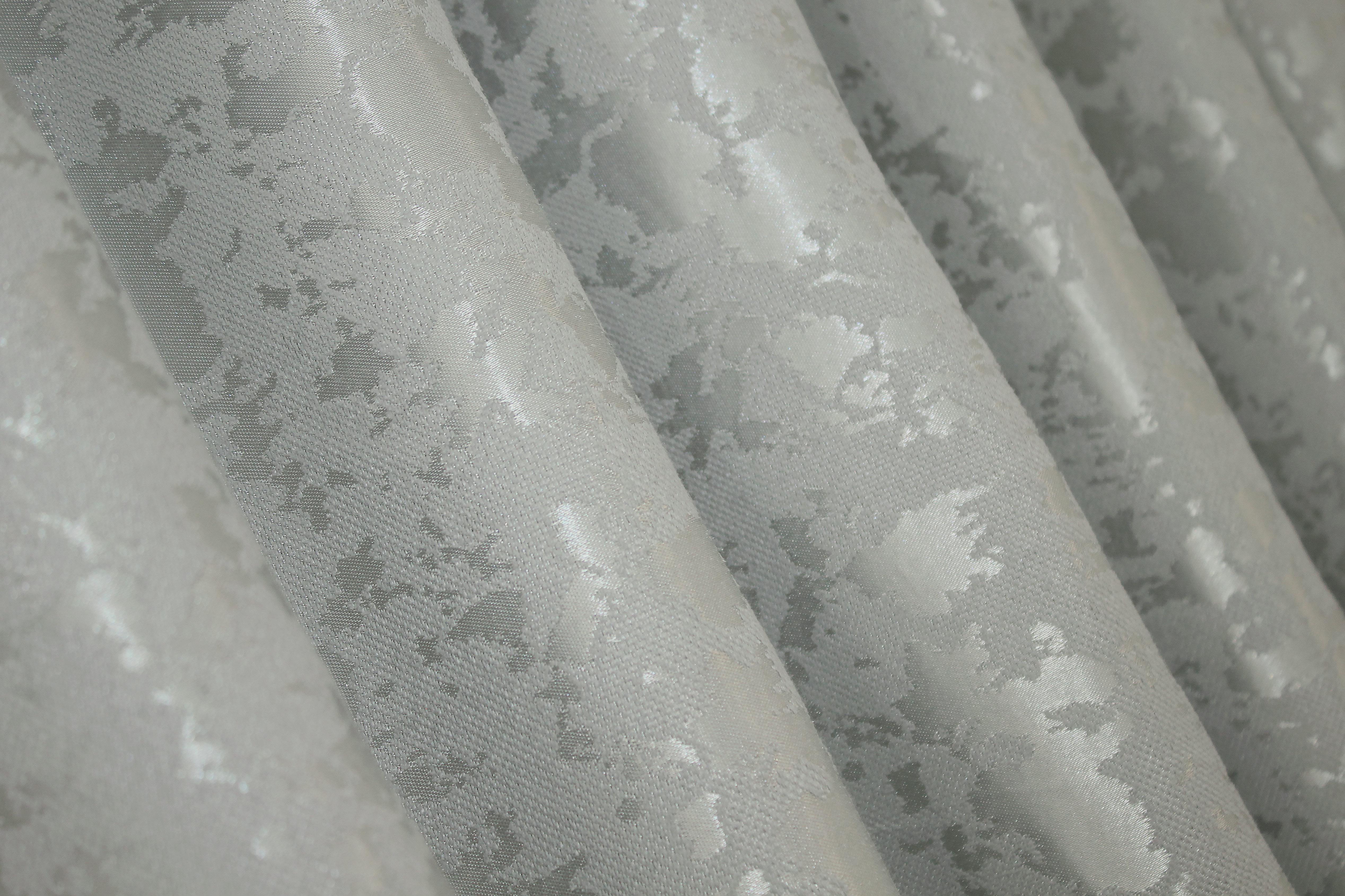 Комплект штор VR-Textil мрамор Pavliani ХО № 1263ш лен 150х280 см 2 шт. Светло-серый (33-0107) - фото 10