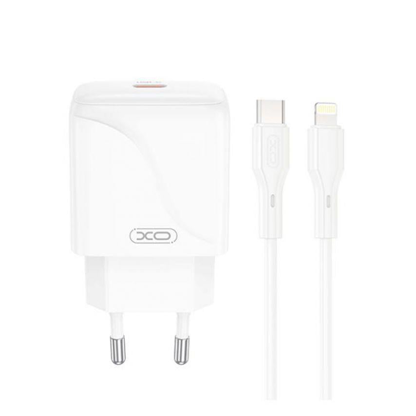 Адаптер Xo L141 PD_20 W/Data Cable Type-C to Lightning White
