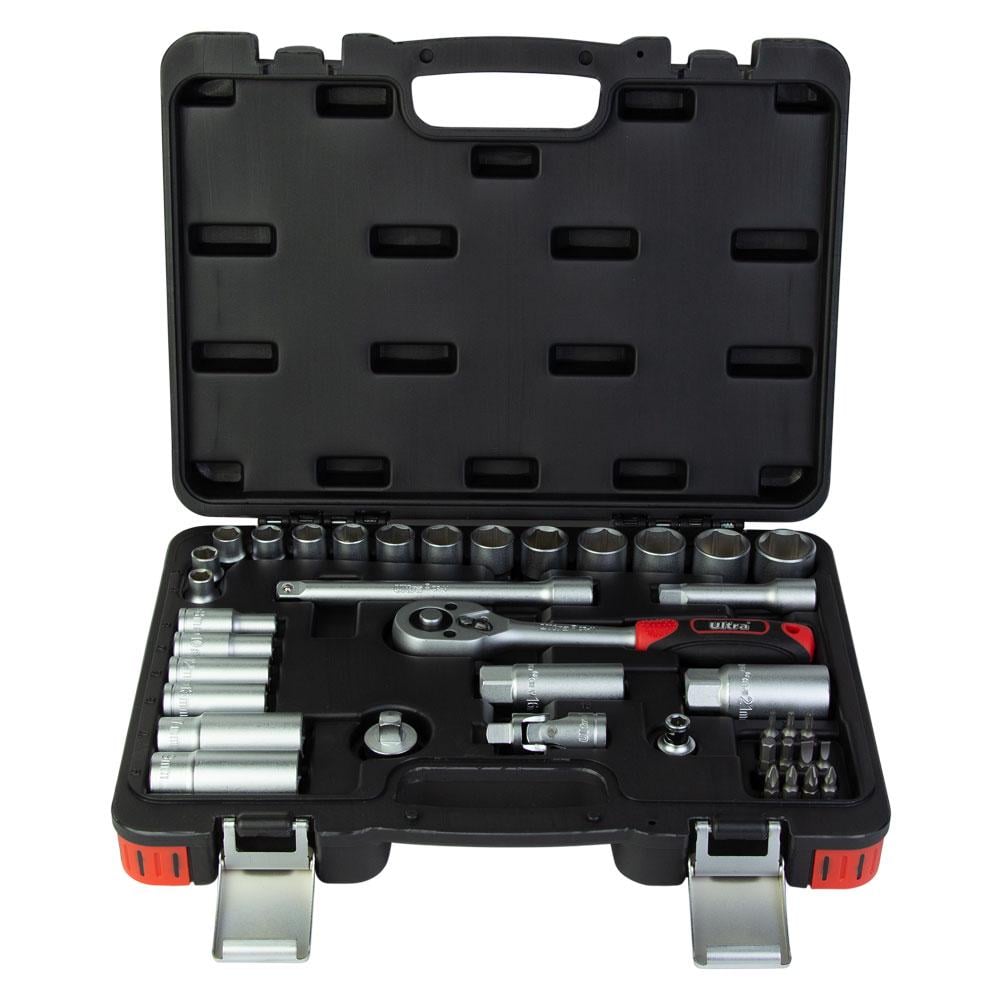 Набір насадок торцевих і біт Ultra Taiwan CrV 3/8" 39 шт. (6003092) - фото 2 Набір насадок торцевих і біт Ultra Taiwan CrV 3/8" 39 шт. (6003092) - фото 2