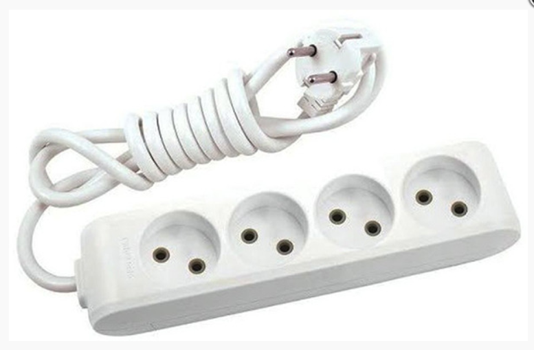 Удлинитель Panasonic 4 гнезда с защитными шторками X-tendia 5 м Белый (НФ-00001873)