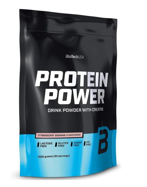 Протеин BioTechUSA Protein Power 1000 g 33 servings Strawberry Banana