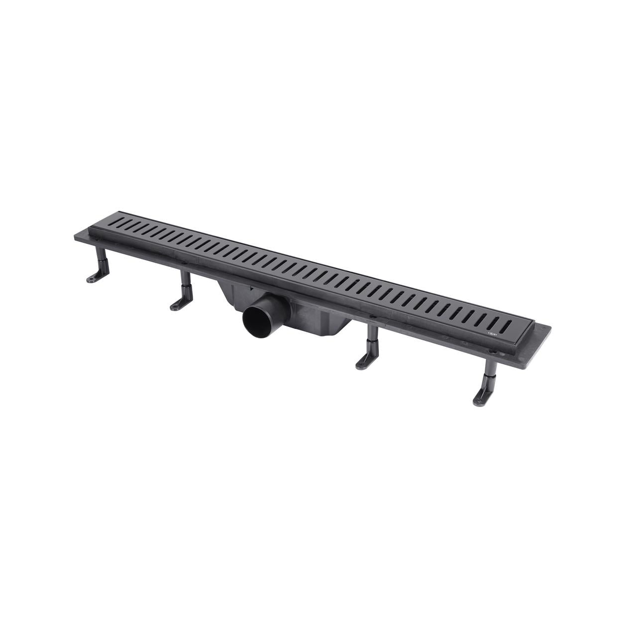 Трап Qtap Dry FA304-700MBLA линейный с сухим закрыванием и нержавеющей решеткой 700х73 мм (2611531343)