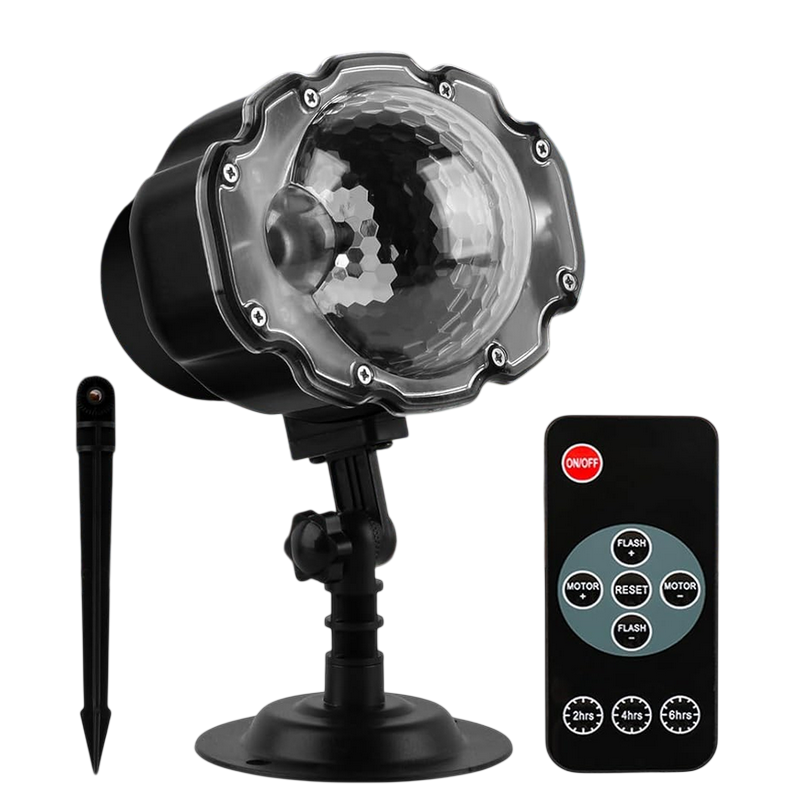 Проектор иллюминация снежинками Snowflake Lamp IP65 водонепроницаемый для улицы (2977836937)