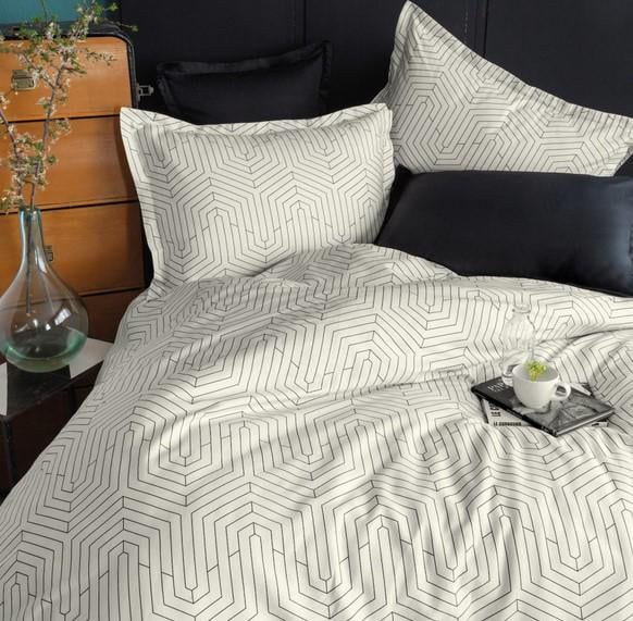 Постельное белье Issimo Home Strada сатин digital евро White