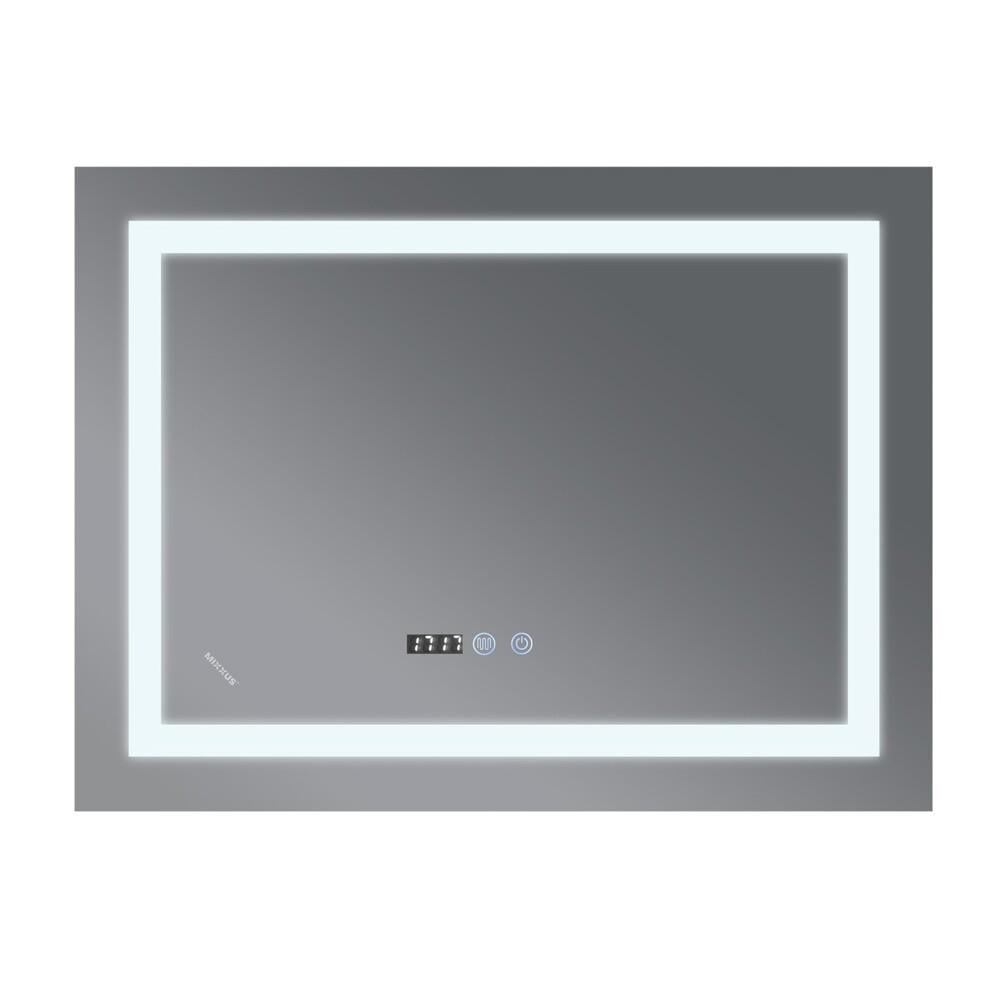 Дзеркало MIXXUS Warm MR02-100x80 з LED Touch/Anti-fog з димеромом/регулюванням яскравості/годинником (MI6935) - фото 6 Дзеркало MIXXUS Warm MR02-100x80 з LED Touch/Anti-fog з димеромом/регулюванням яскравості/годинником (MI6935) - фото 6