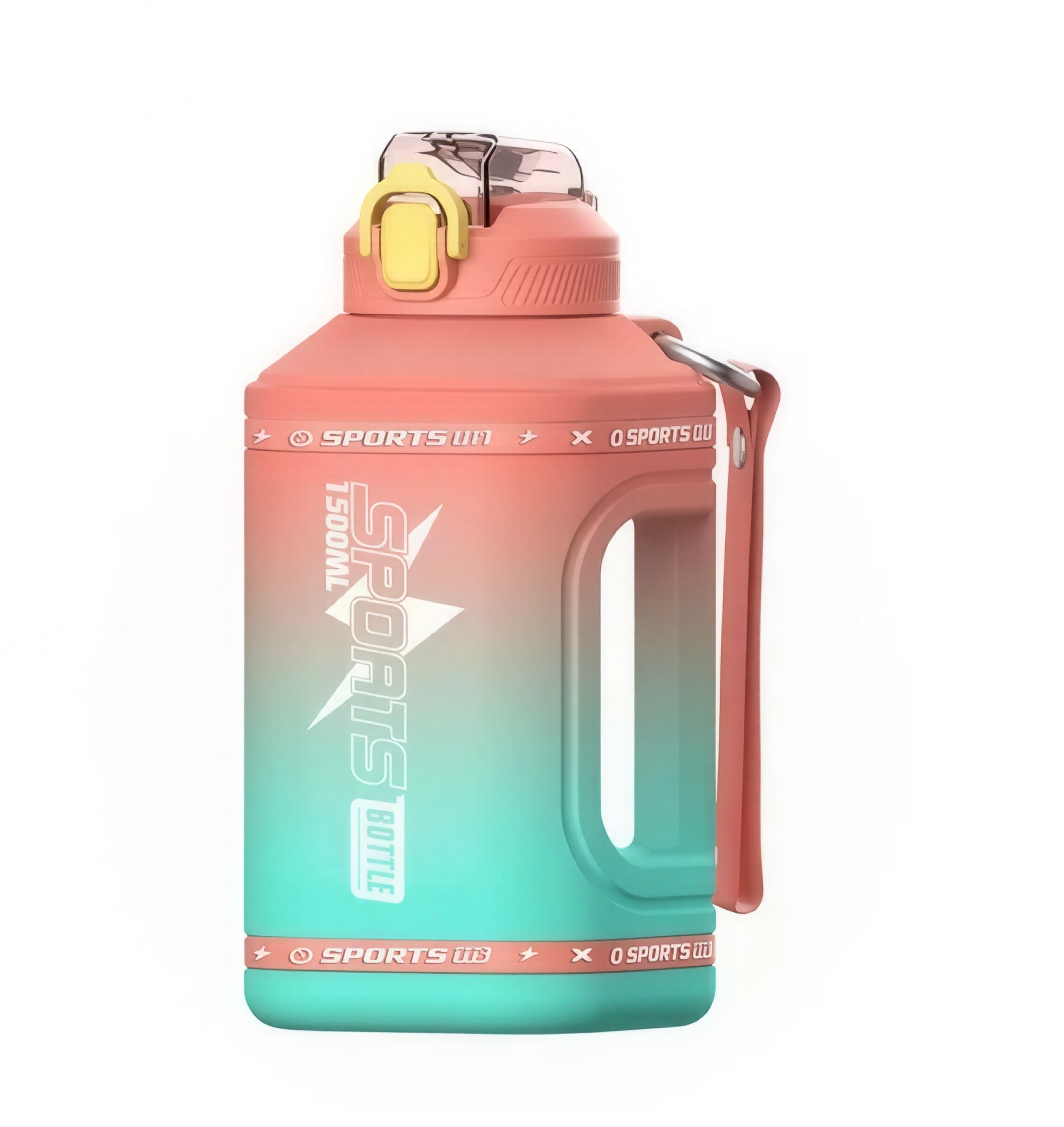 Бутылка для воды из безопасного пластика 1500 мл Оранжевый (2416098572)