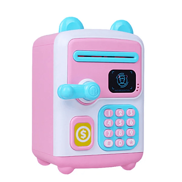 Копилка-сейф Face Recognition Money BOX Розовый