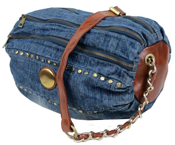 Сумка джинсовая Fashion jeans bag Синий (sposupe257_Jeans8052)