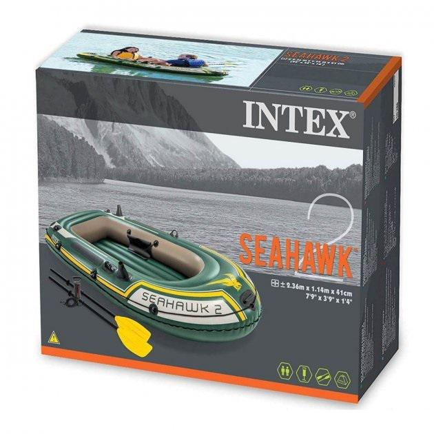 Надувная лодка Intex 68347 NP 2 Seahawk 2 Set в коробке (51577) - фото 4