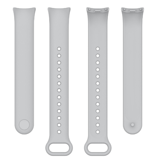 Ремінець CDK для Xiaomi Mi Smart Band 9 Silicone Sport Band Grey (015812) - фото 2