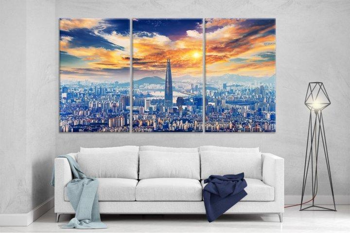 Картина модульная на холсте DK Город 159x99 см (XL87)