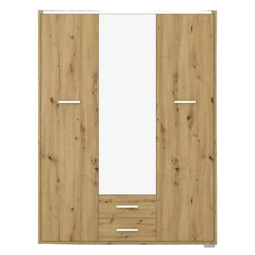 Шкаф с зеркалом Гербор Рутения SZF3D2S Дуб артизан/Нимфея альба (GRB-1445)