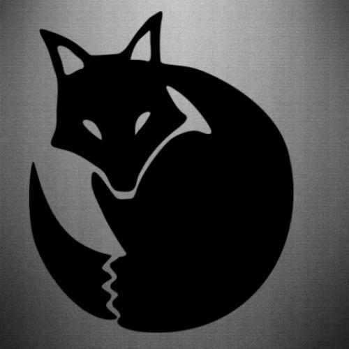 Наклейка A fox 12,4x15 см Черный (21563380)