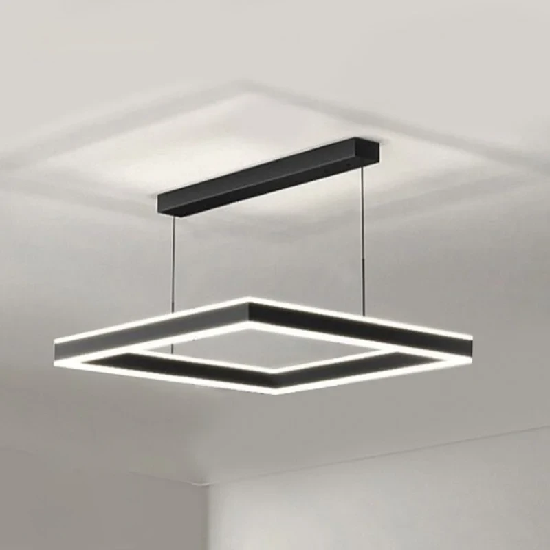 Люстра умная LED 100 Вт Черный/Белый