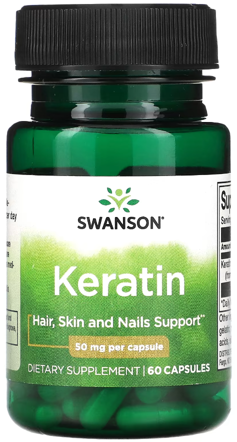 Комплекс Кератин Swanson Keratin 50 мг 60 капсул Комплекс Кератин Swanson Keratin 50 мг 60 капсул