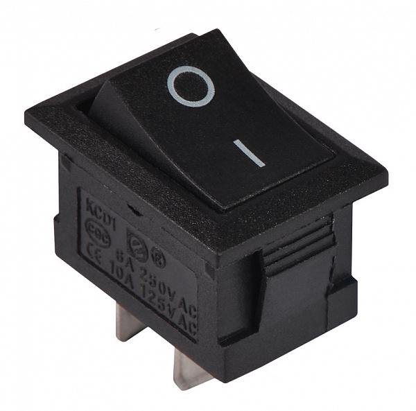 Переключатель АСКО-Укрем KCD1-101 B/B 1 клавиша 1NO без подсветки 19,2 мм Черный (A0140040050)