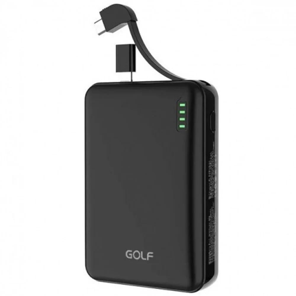 Внешний аккумулятор GOLF Power bank G73 Plus портативный 10000 mAh Черный (90712del) - фото 2