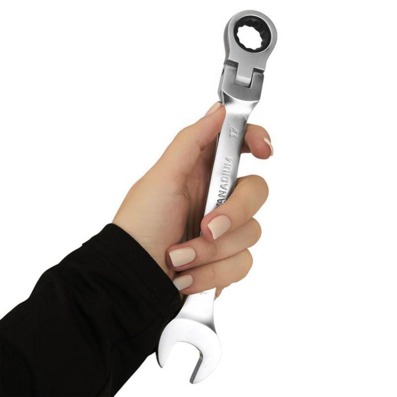 Набір ключів ріжкових накидних з тріскачкою Kraft&Dele KD11304 8-19 мм 12 шт. - фото 8 Набір ключів ріжкових накидних з тріскачкою Kraft&Dele KD11304 8-19 мм 12 шт. - фото 8