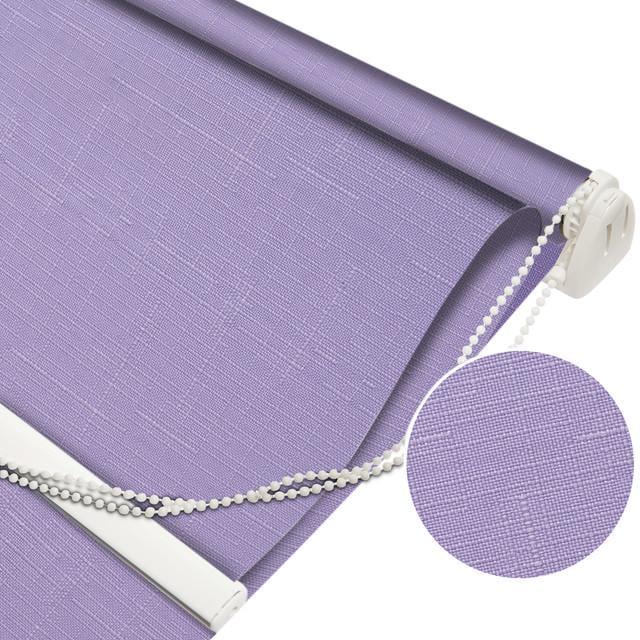 Ролета тканинна NewTex Льон LUX 61х165 см Фіолетовий (7438) - фото 2