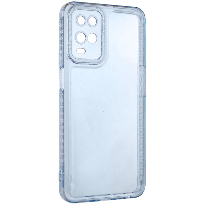 Противоударный Чехол TPU Starfall Clear для Oppo A54 4G Голубой