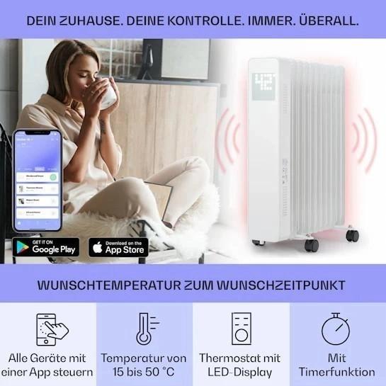 Масляний радіатор KLARSTEIN Sanford Smart (10041359) - фото 3 Масляний радіатор KLARSTEIN Sanford Smart (10041359) - фото 3