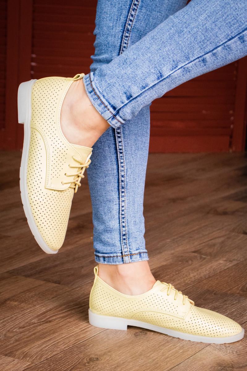 Туфли женские Fashion р. 39 24,5 см Желтый (1772) - фото 3